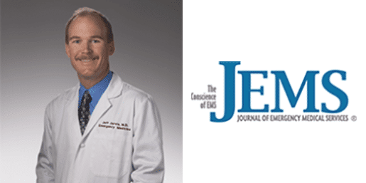 Headshot of Jeffrey L. Jarvis, MD, MS, EMT-P with Journal of Emergency Medical Services.