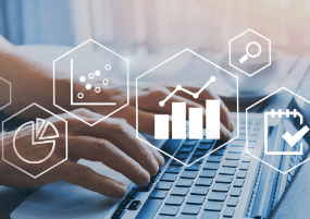 Graphics, charts, and stats representing KPIs for EMS.