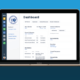 View of software spotlight for card scheduling on a laptop.