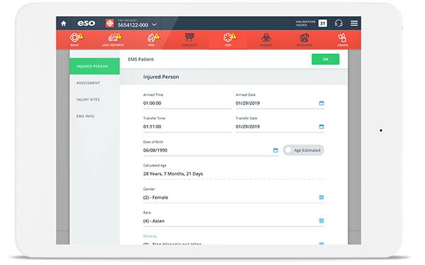 Electronic Health Record Software (EHR) for Fire - ESO