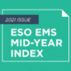 Cover of 2021 ESO EMS Index: Mid-Year Update white paper.