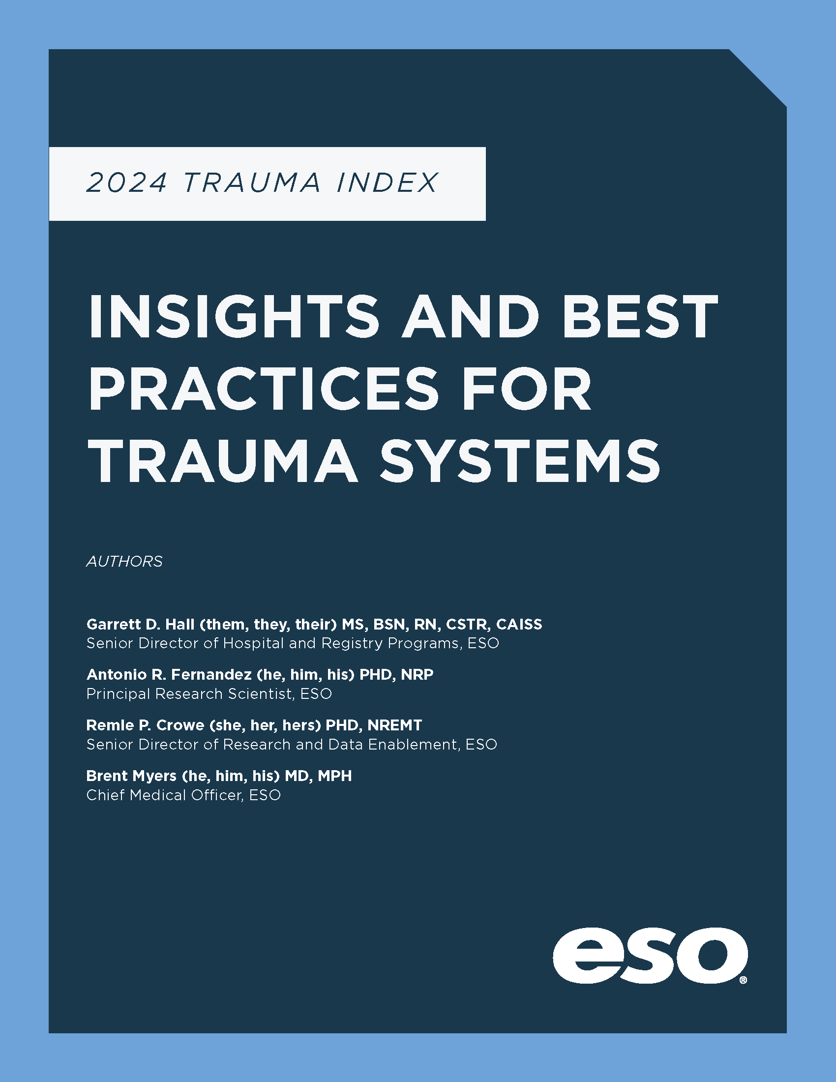 ESO 24 Trauma Index Cover Page 01 ESO 24 Trauma Index Cover Page 01