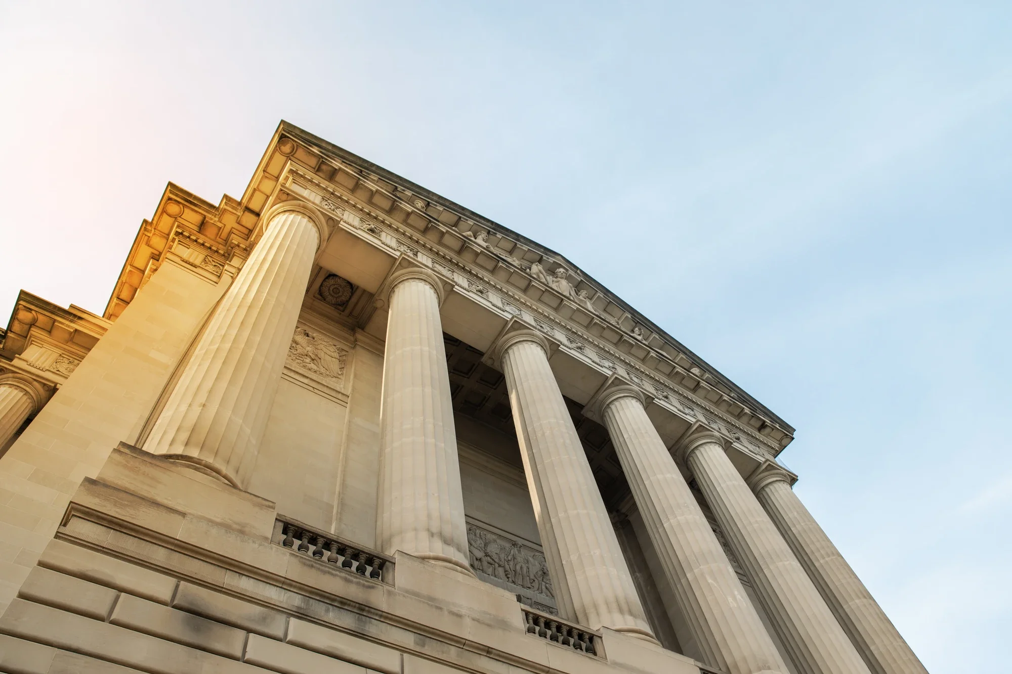 Government building with pillars