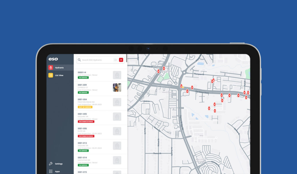 Screenshot of Hydrants