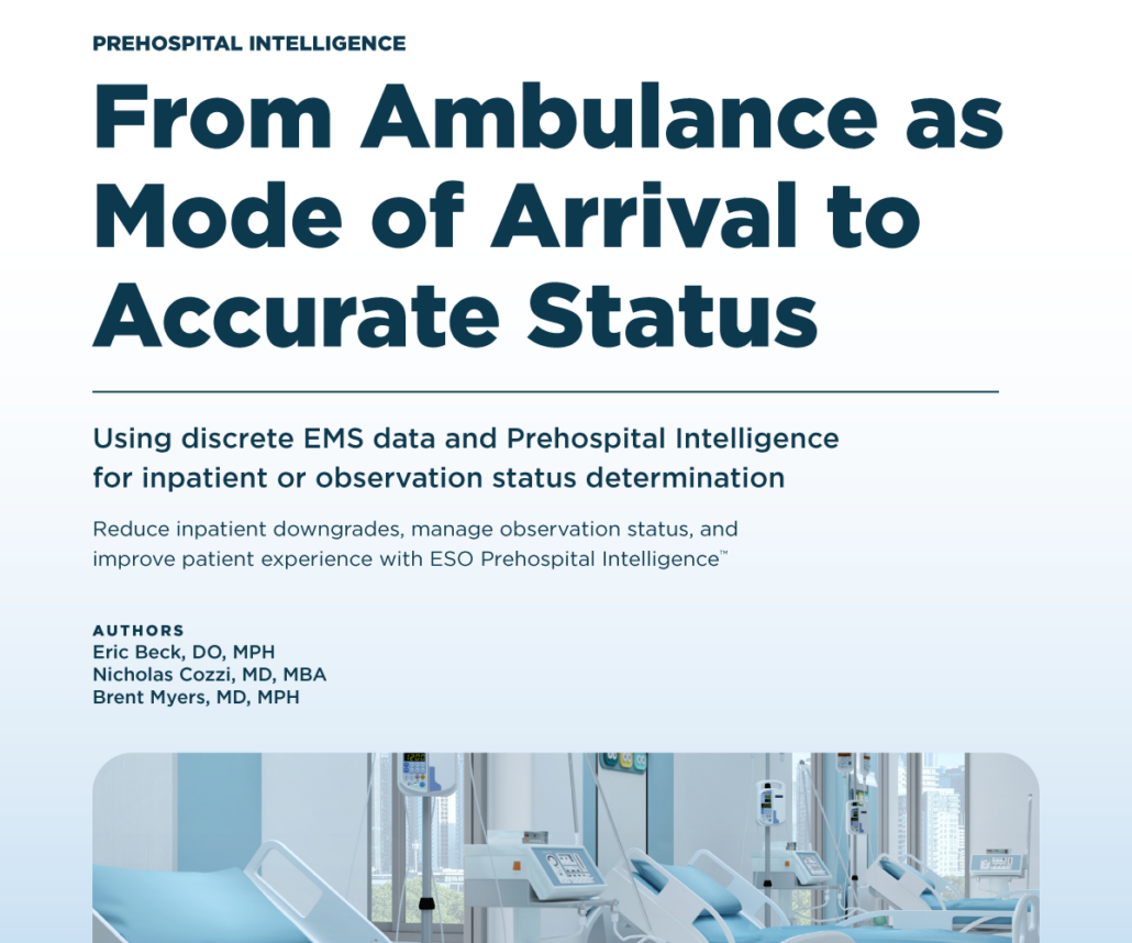 From Ambulance as Mode of Arrival to Accurate Status whitepaper